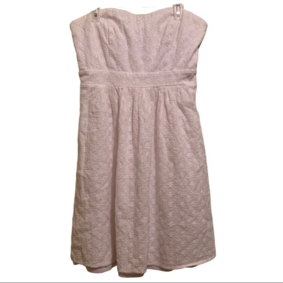 Francesca's White Strapless Lace Dress S - Picture 1 of 5